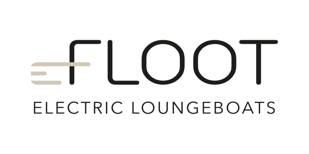 Logo floot loungeboot elektrische loungeboot huren productie en verkoop elektrische loungeboten